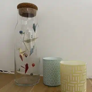bocal personnalisé en origami