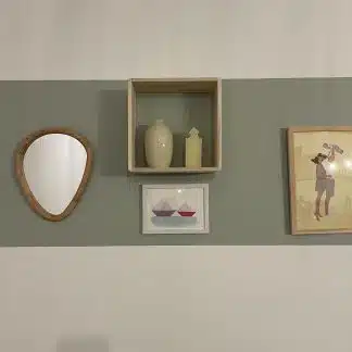 Cadre origami et aquarelle bateaux