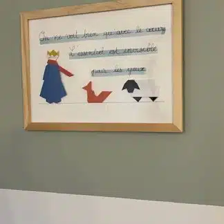 cadre petit prince en origami