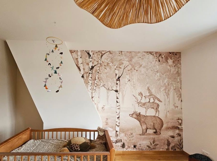 chambre bébé thème nature